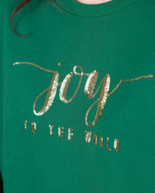 Joy To The World Sequin Sweatshirt