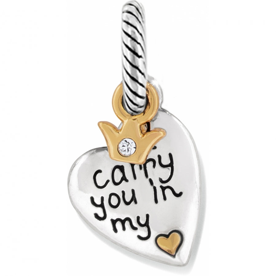 Silver Carry You Charm
