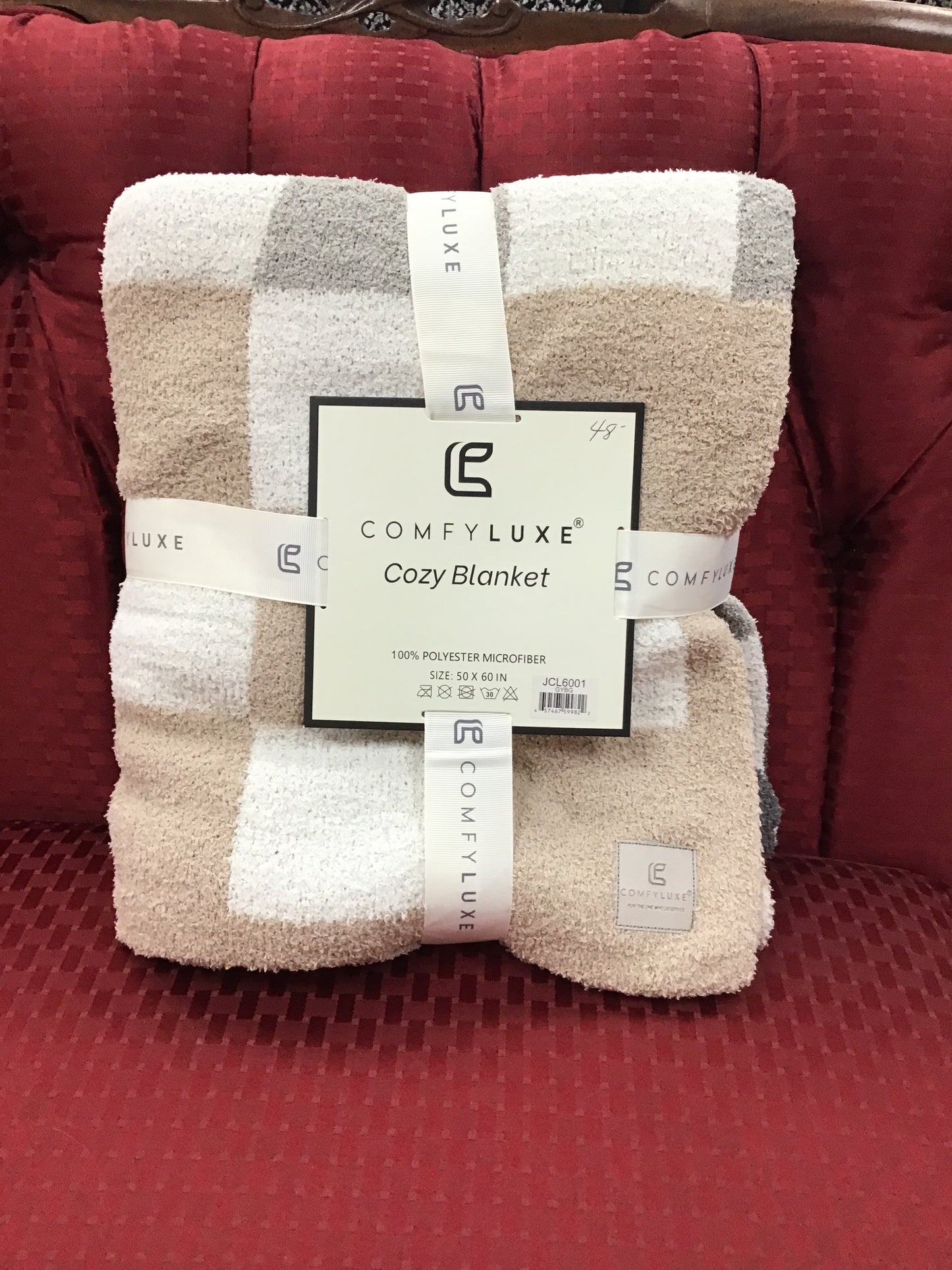 COMFYLUXE Multicolored Checkered Blanket