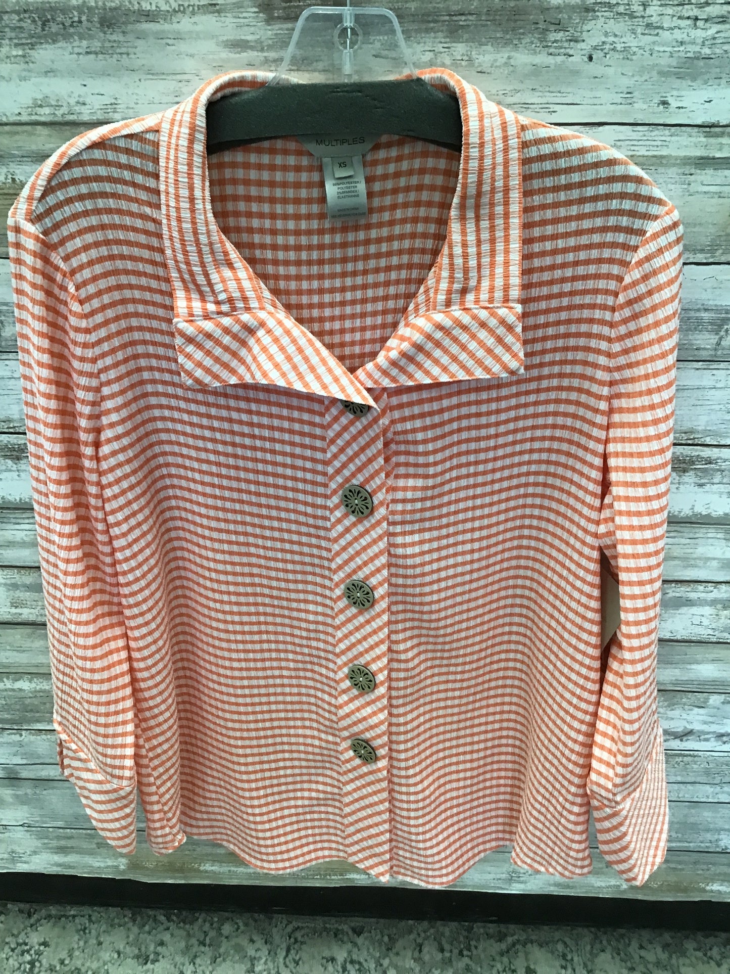 Wire Collar Button Up Shirt