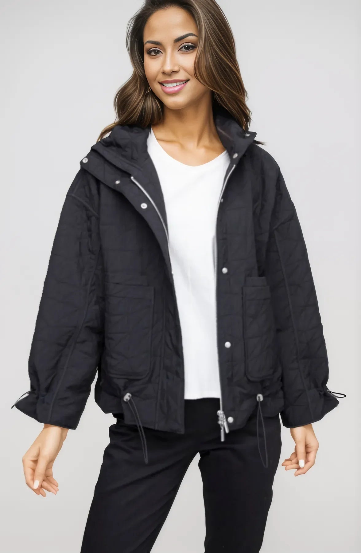 Kaleidoscope Quilt Puffer Jacket