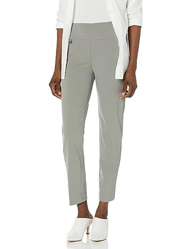 Wide Band Elastic Waist Ankle Pant