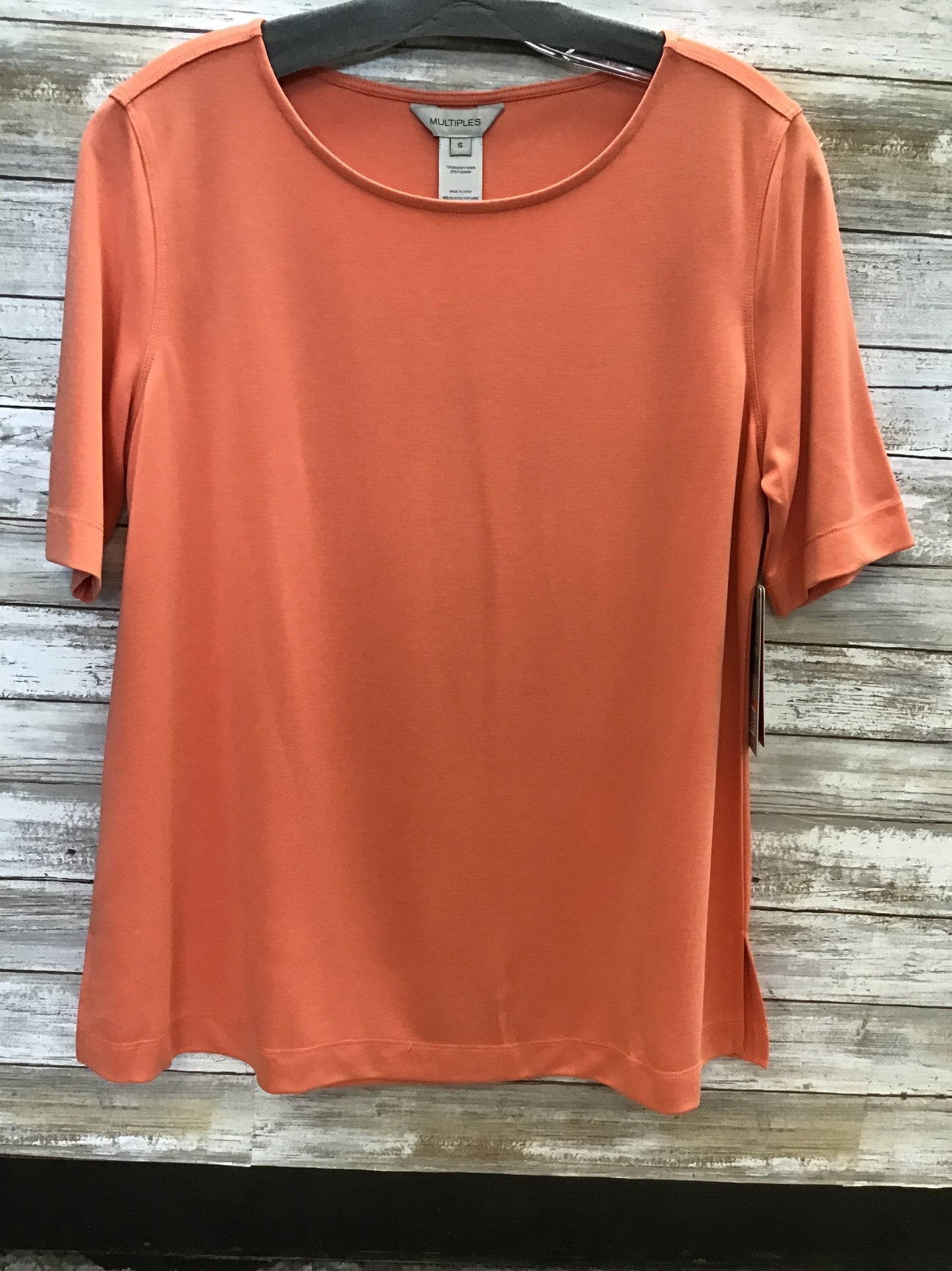 Elbow Sleeve Scoop Neck Top