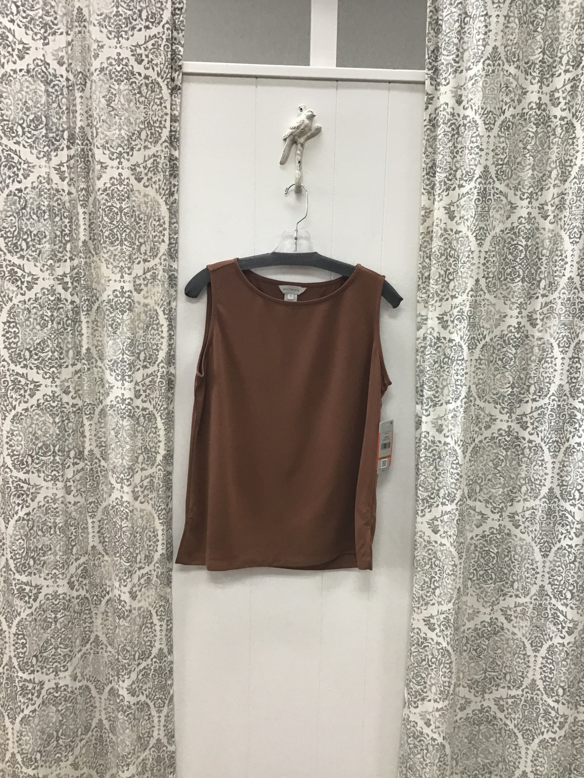 Hi Neck Knit Tank Top