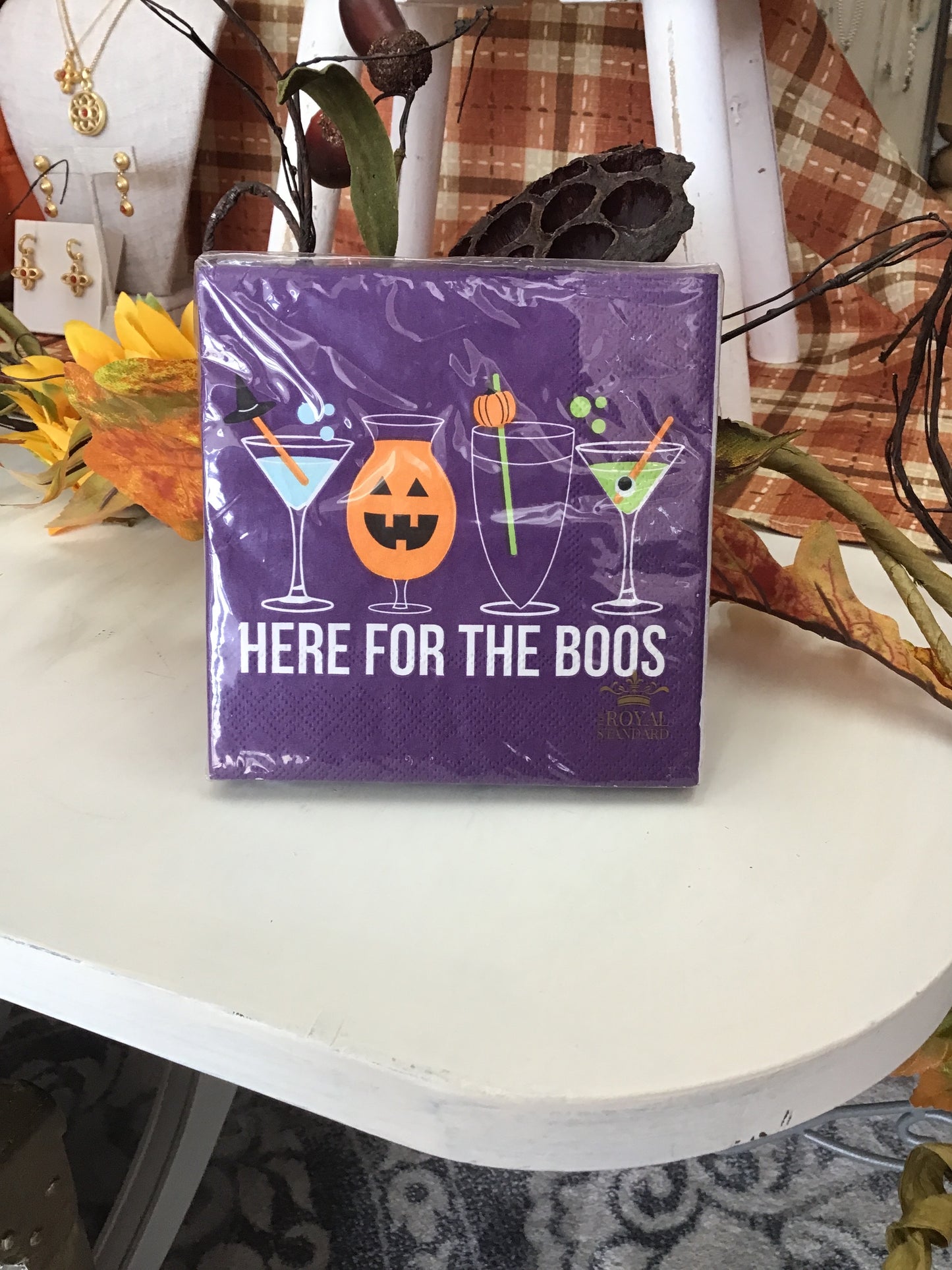 Here For The Boos Napkins