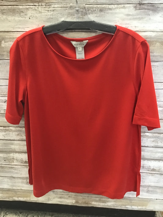 Elbow Sleeve Scoop Neck Top