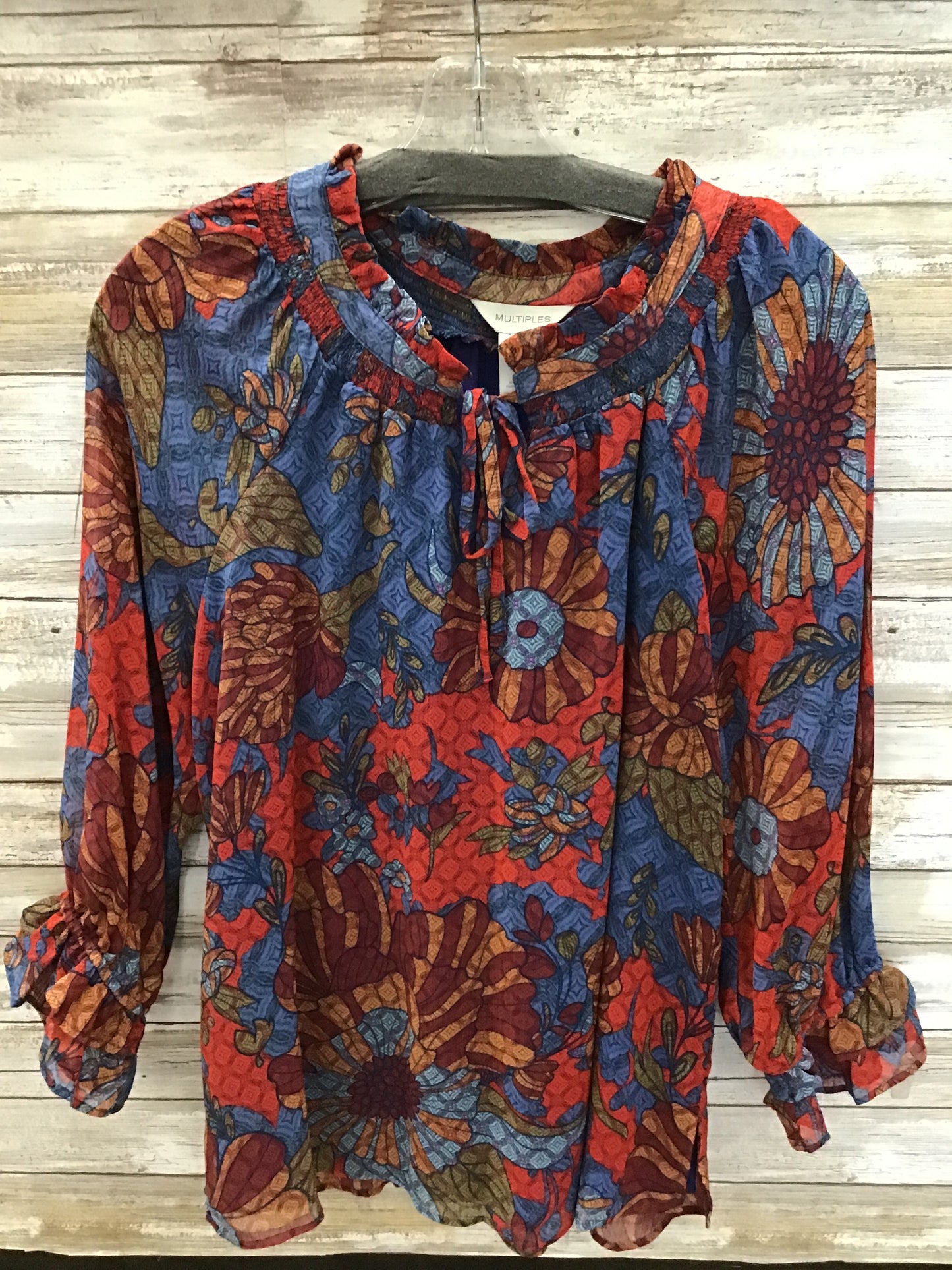 3/4 Tie Front Top