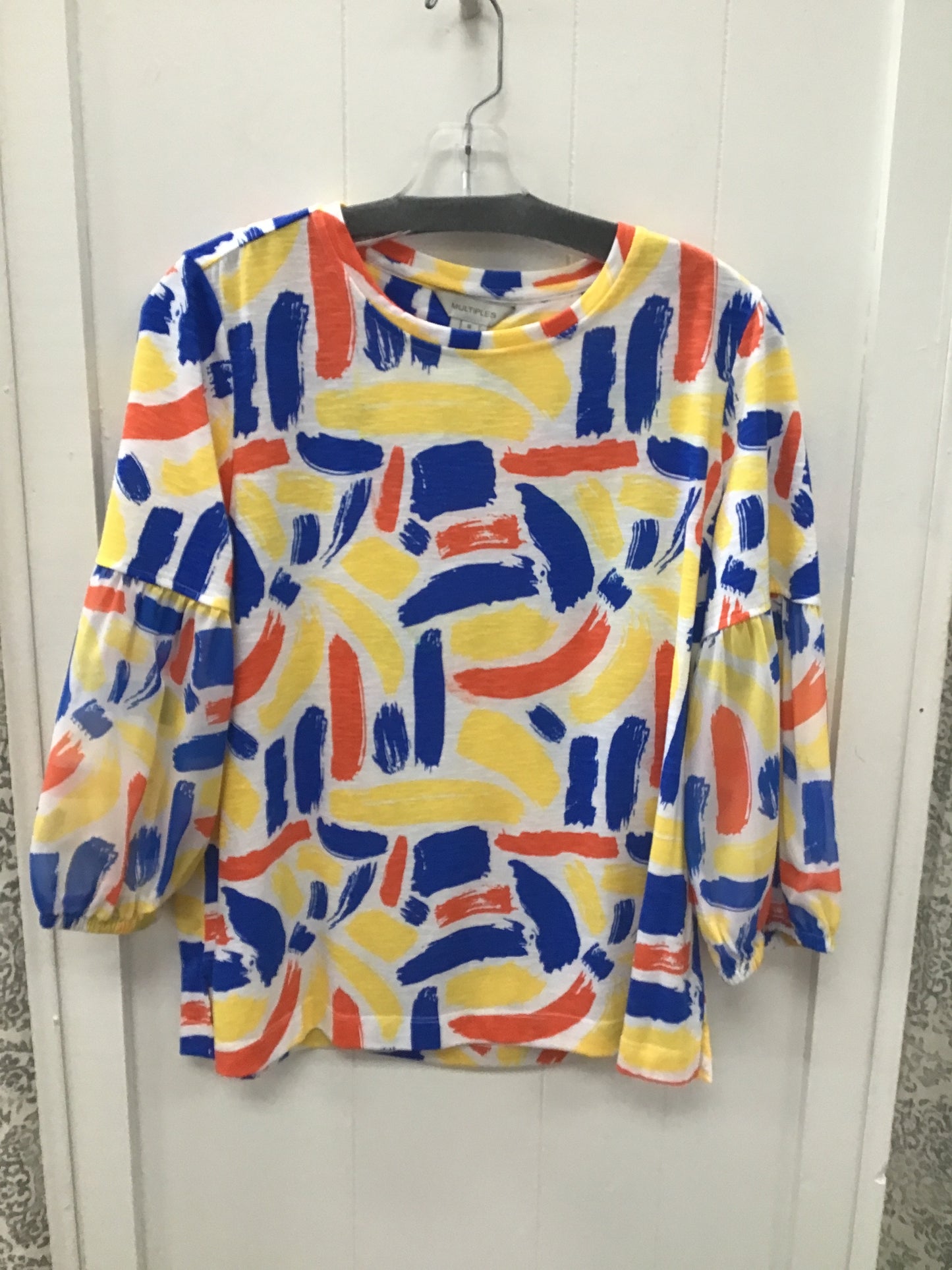 3/4 Lantern Sleeve Scoop Neck Top
