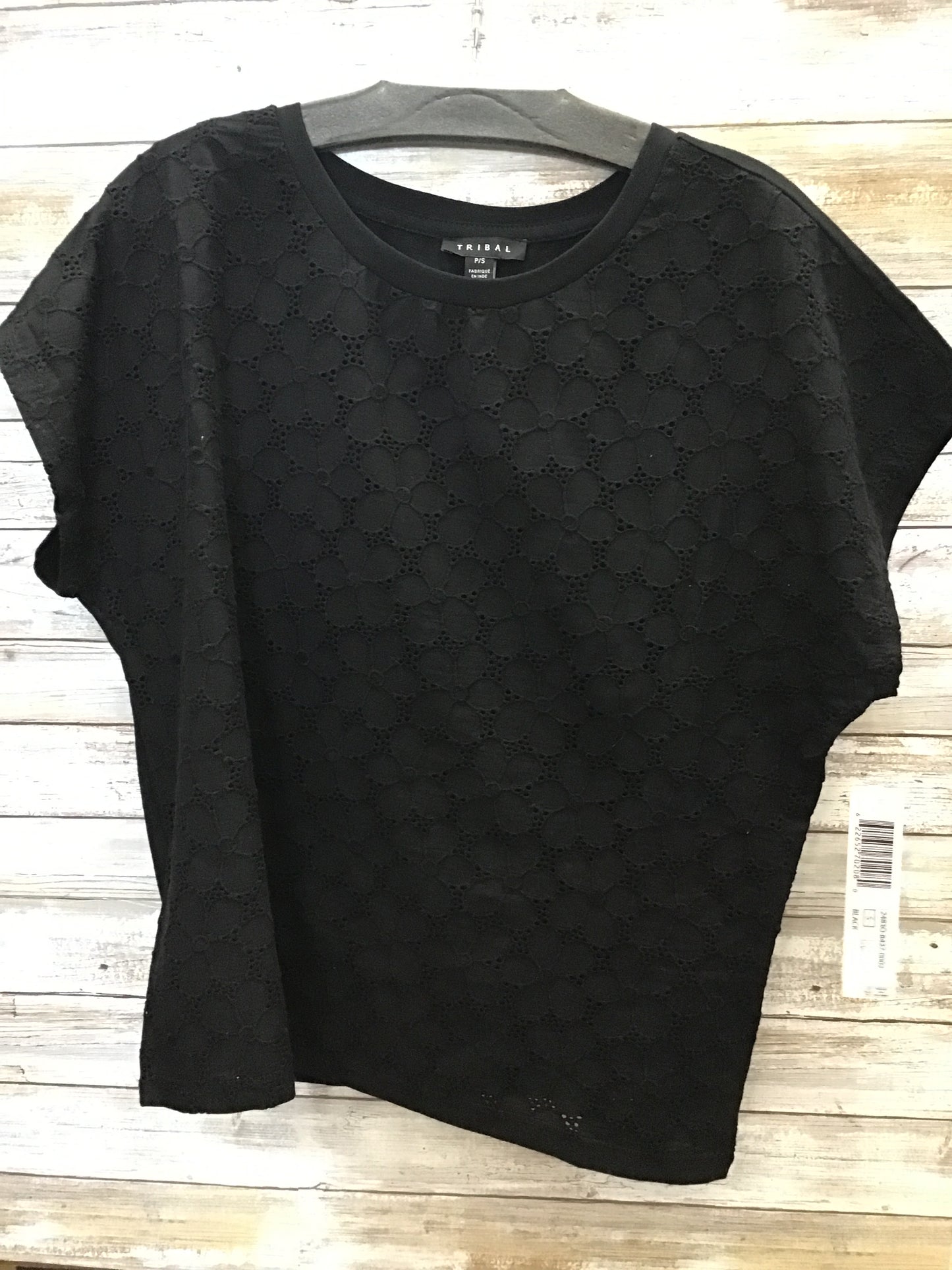 Cap Sleeve Crew Neck Top