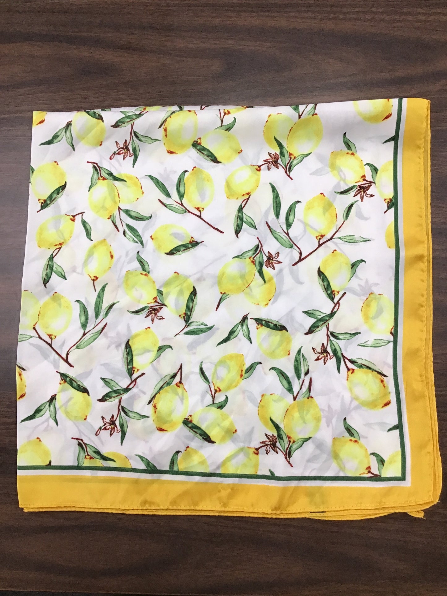 Lemon Silk Scarf