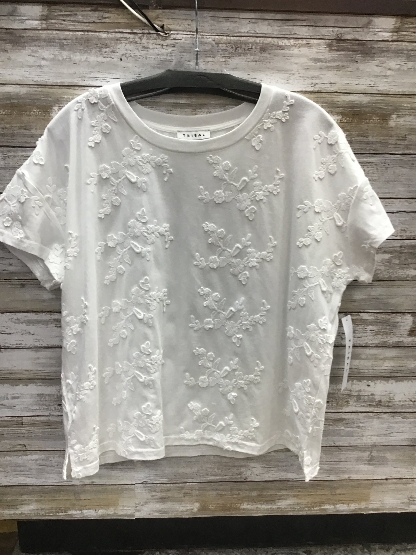 Tribal White Crew Neck