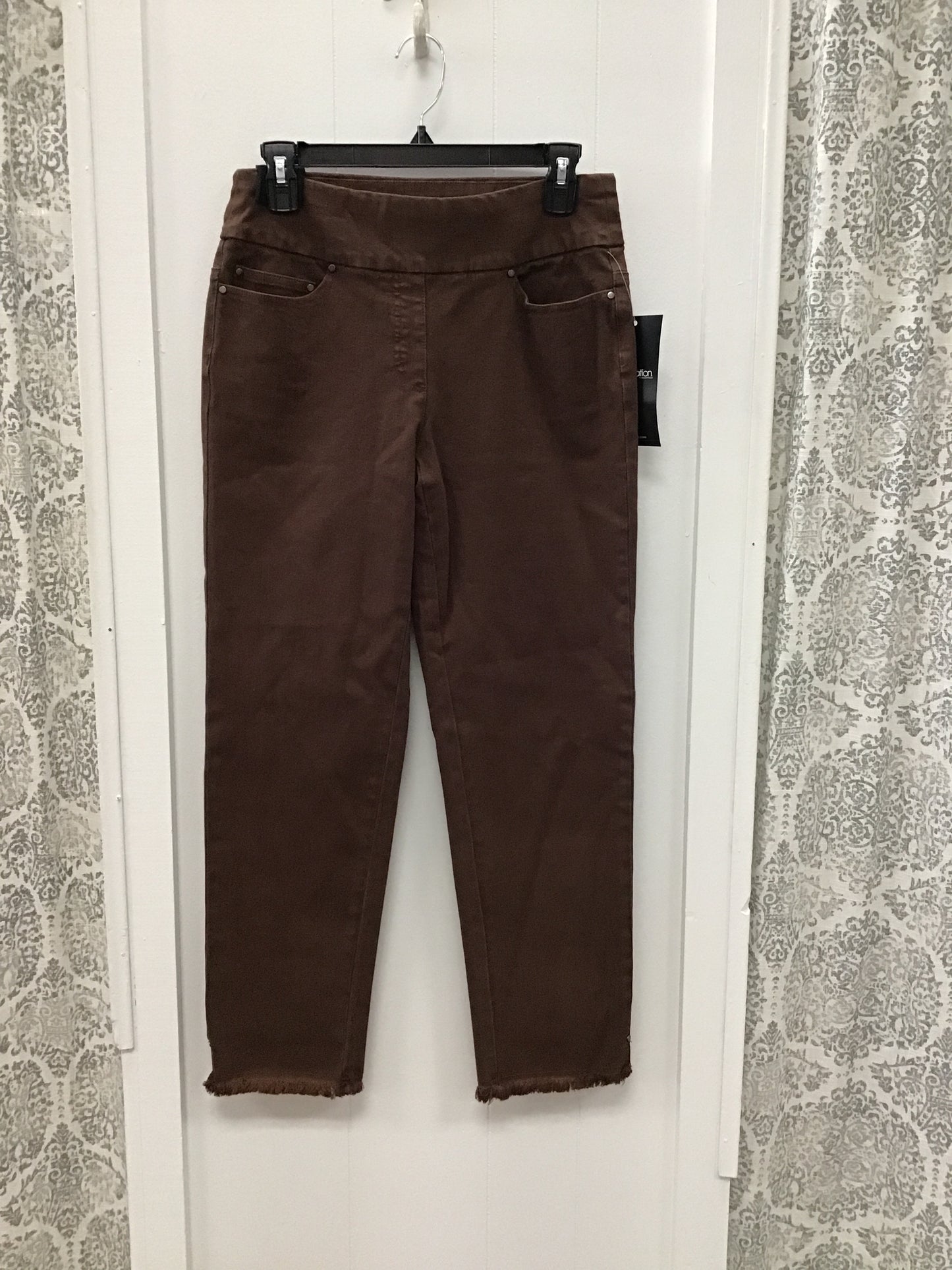 Fringe Hem Ankle Pant