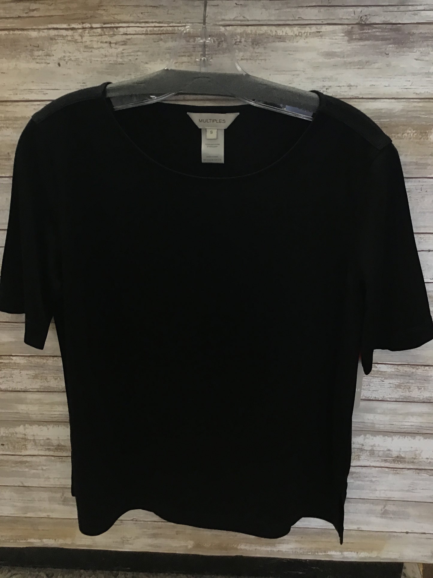 Elbow Sleeve Scoop Neck Top
