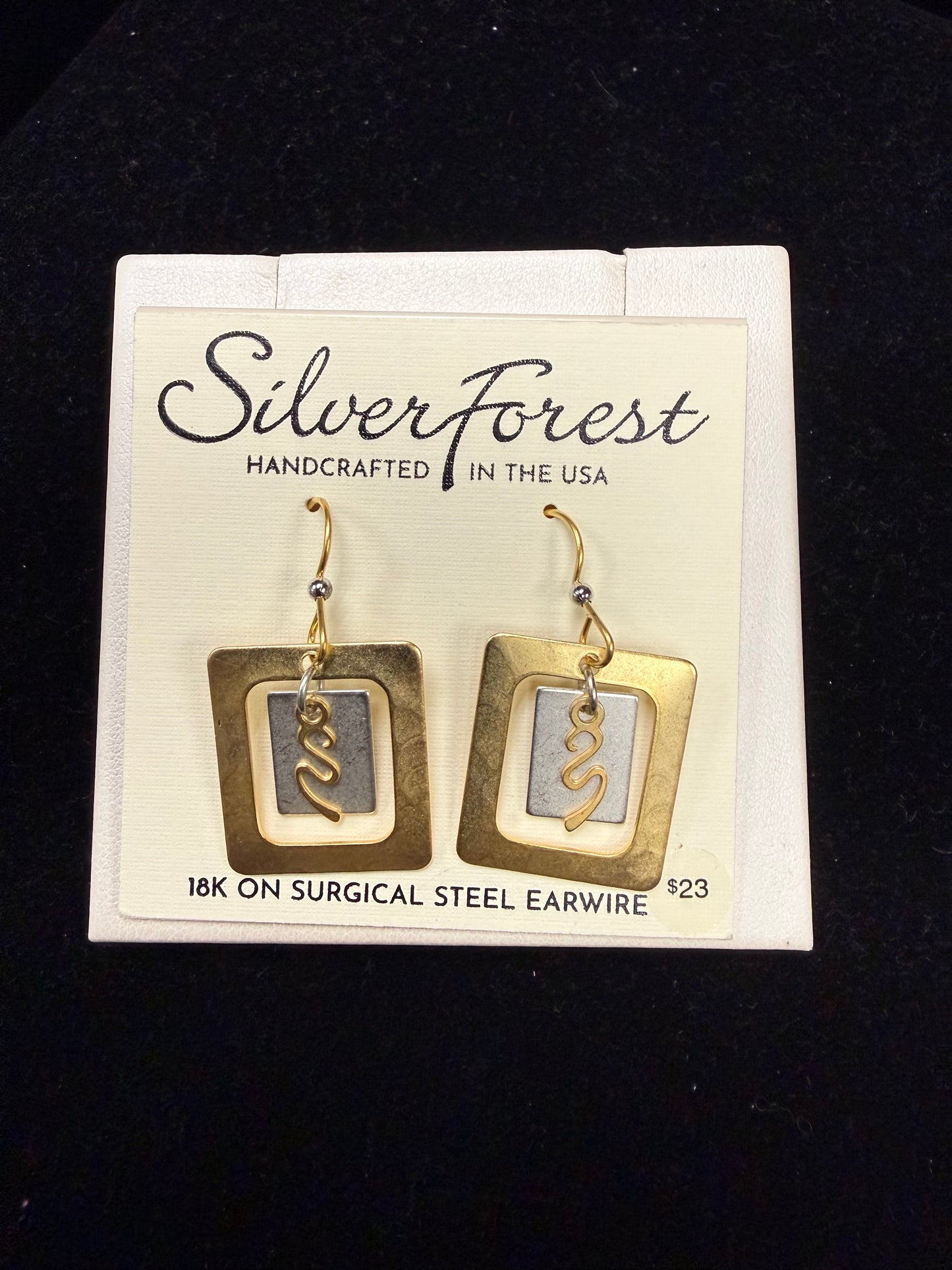 Silver Forest Earring