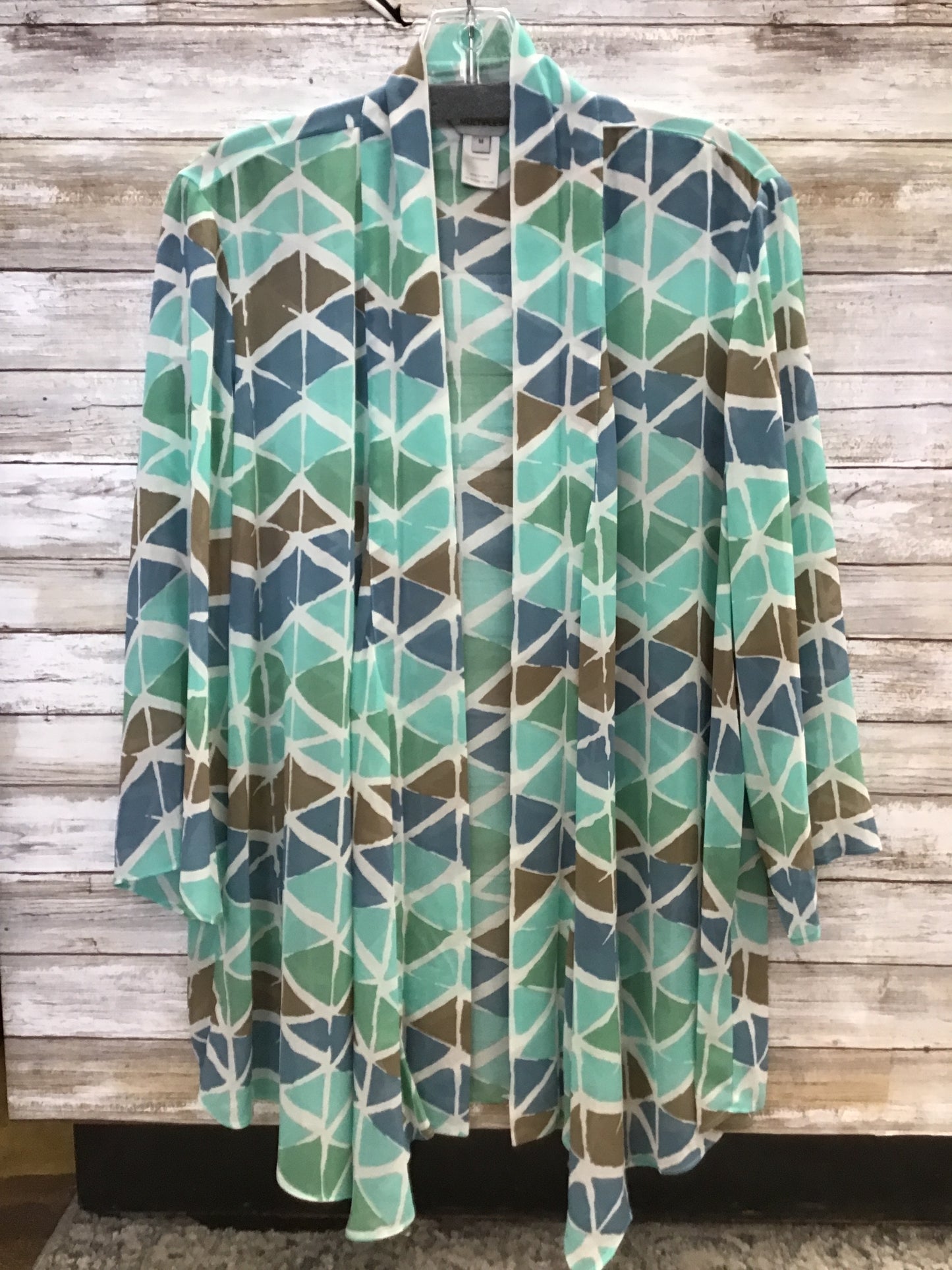3/4 Flare Sleeve Open Front Jacket