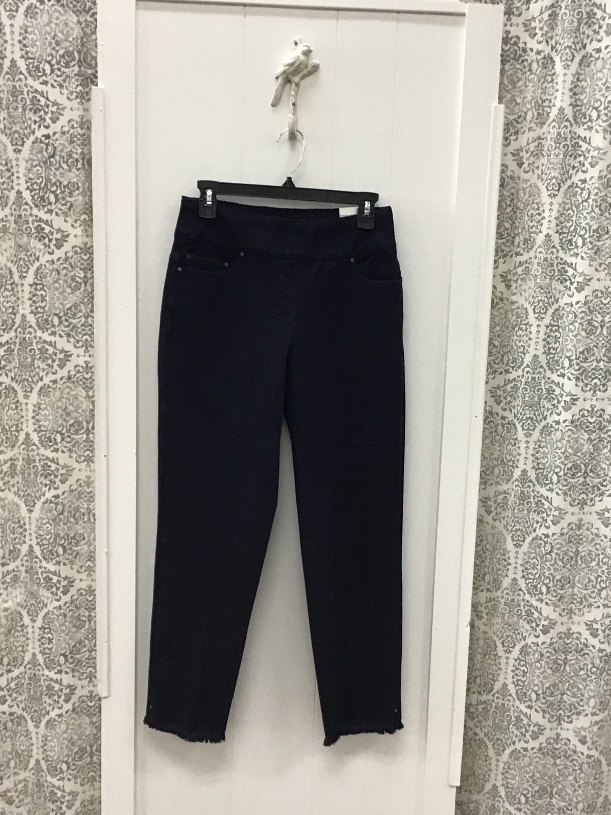 Fringe Hem Ankle Pant