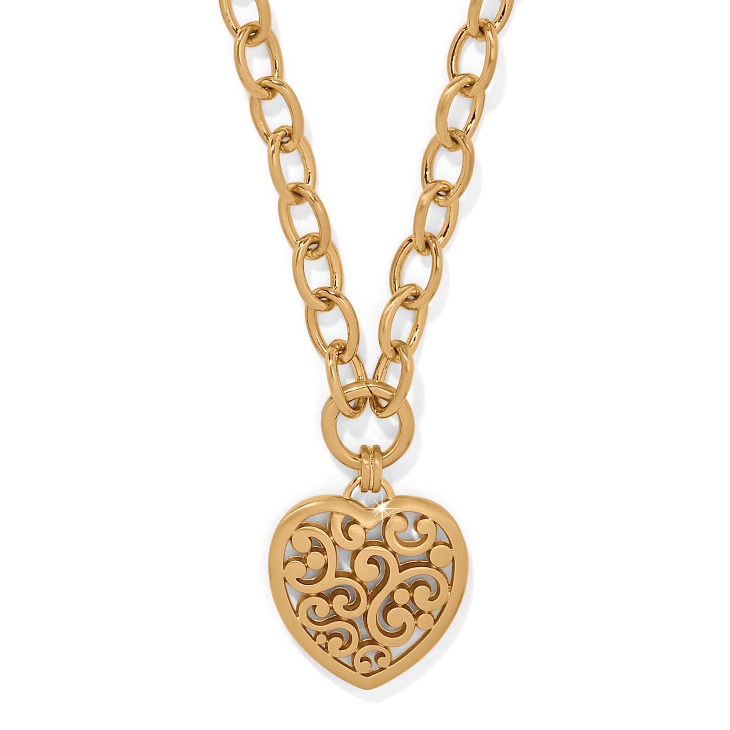 Contempo Medallion Heart Necklace