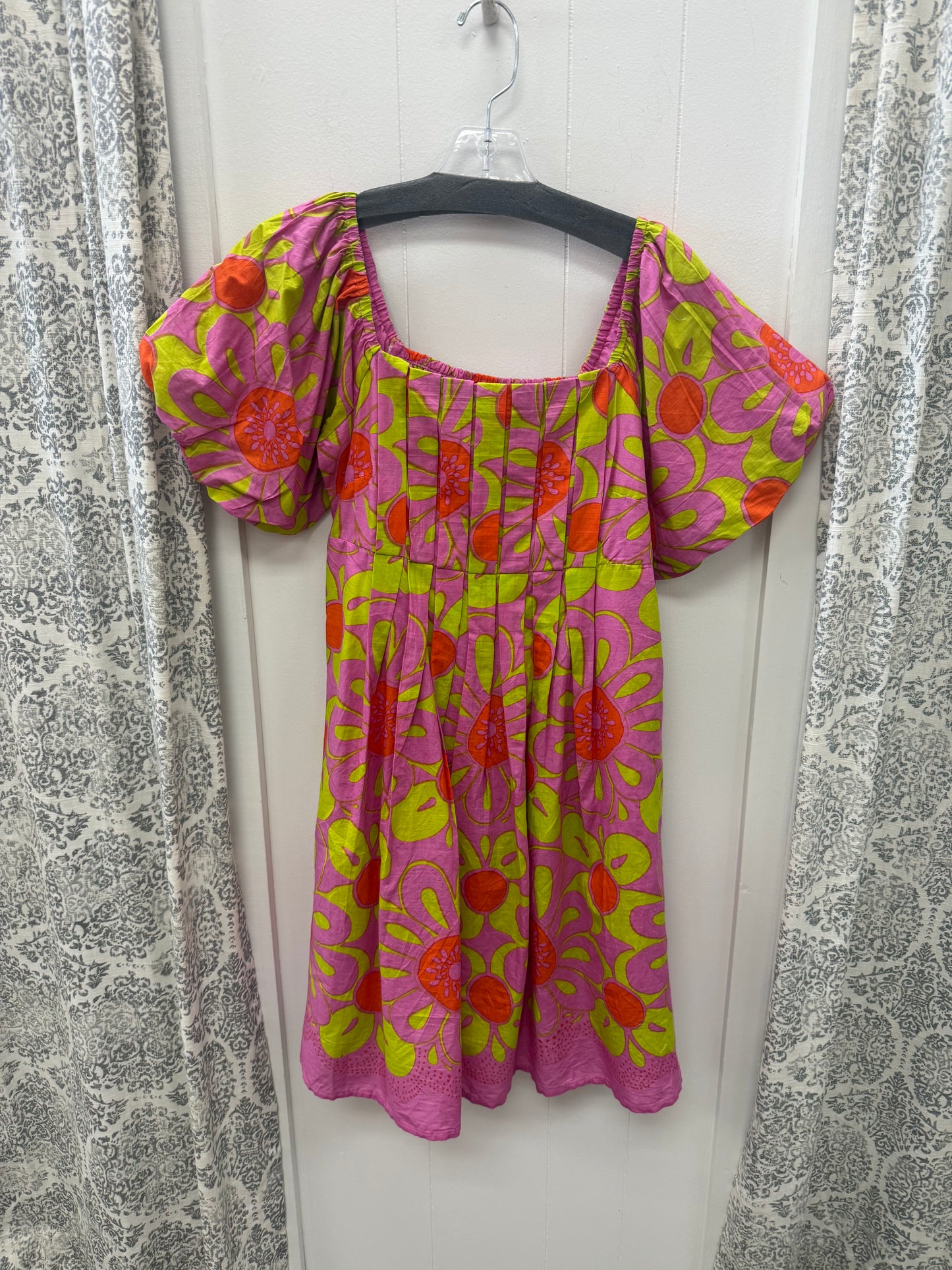 Pop Flower Border Dress
