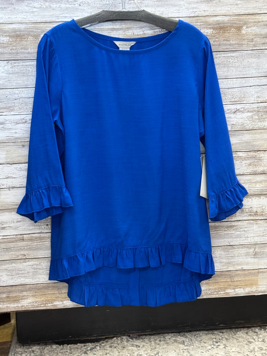 3/4 Sleeve Scoop Neck Hi-Lo Top