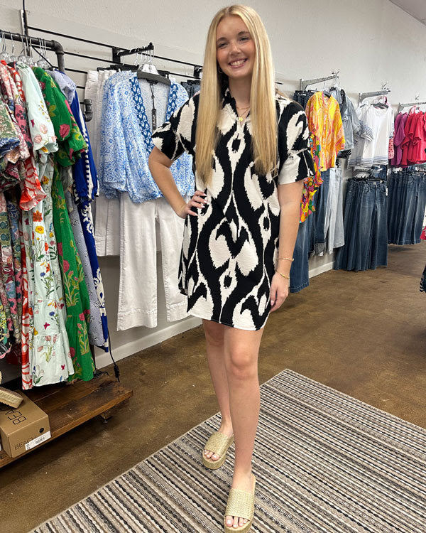 Short Black/White Dress