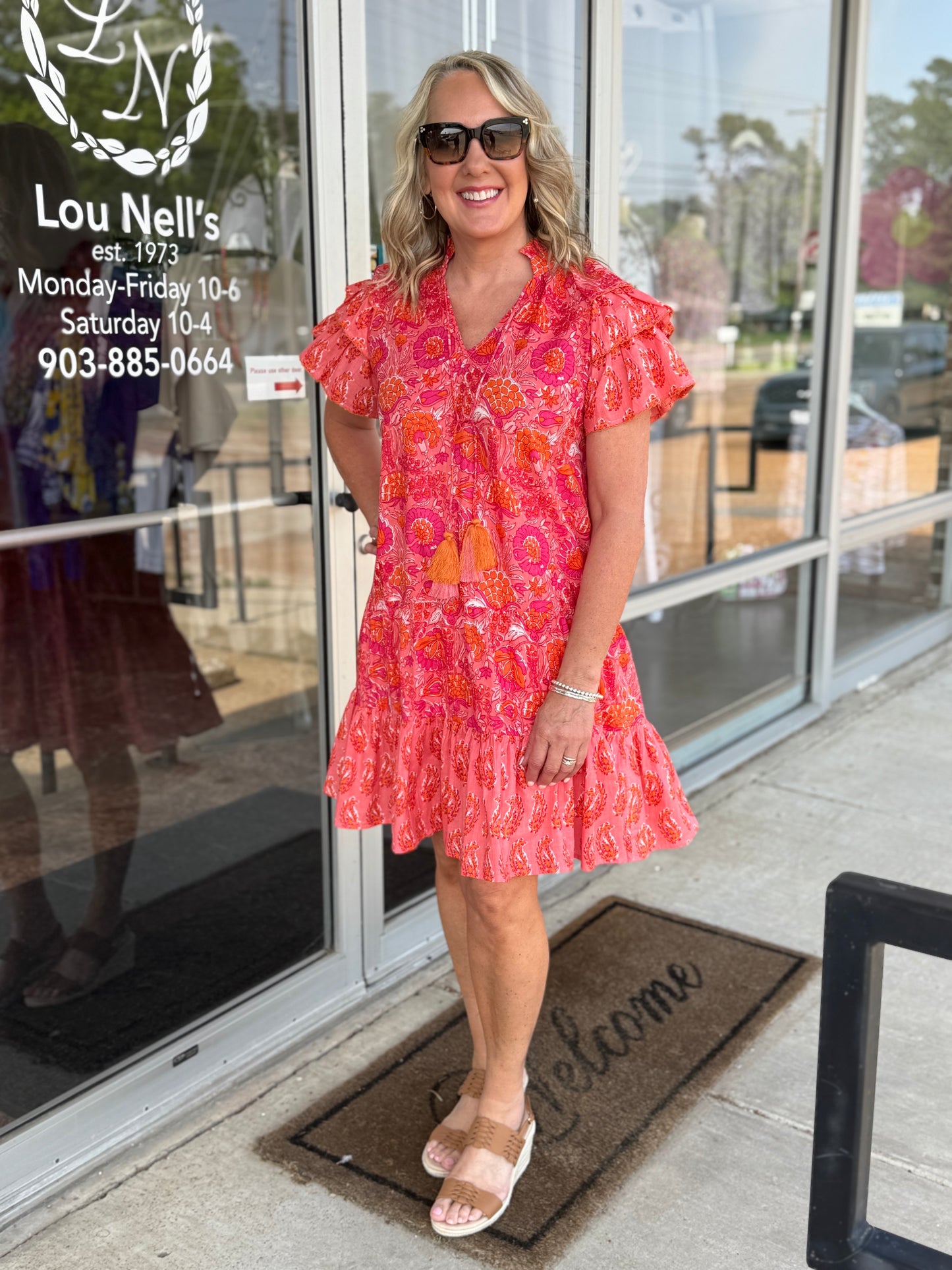 Twin Block Print Dress