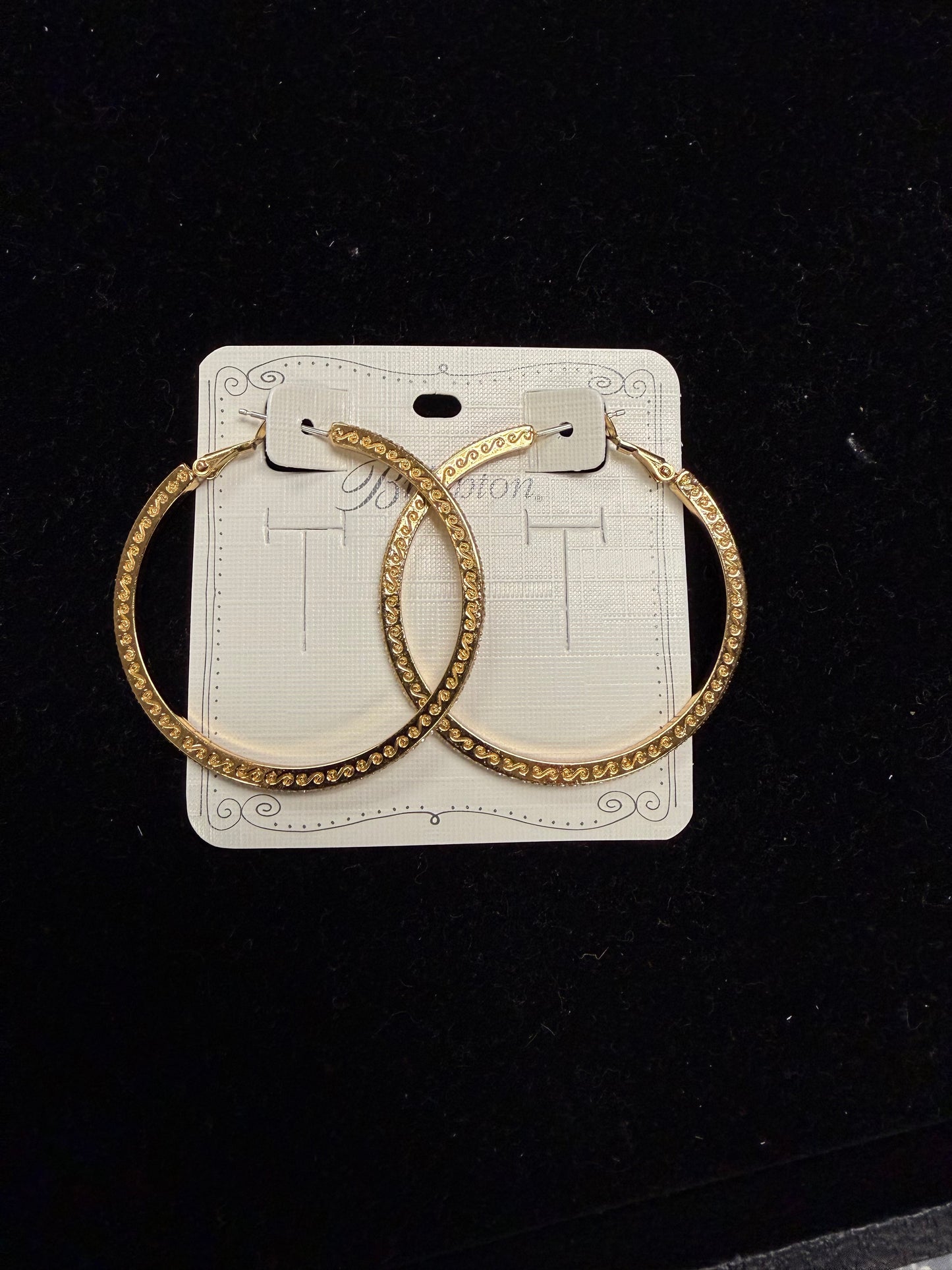 Meridian Eclipse Gold Large Hoop