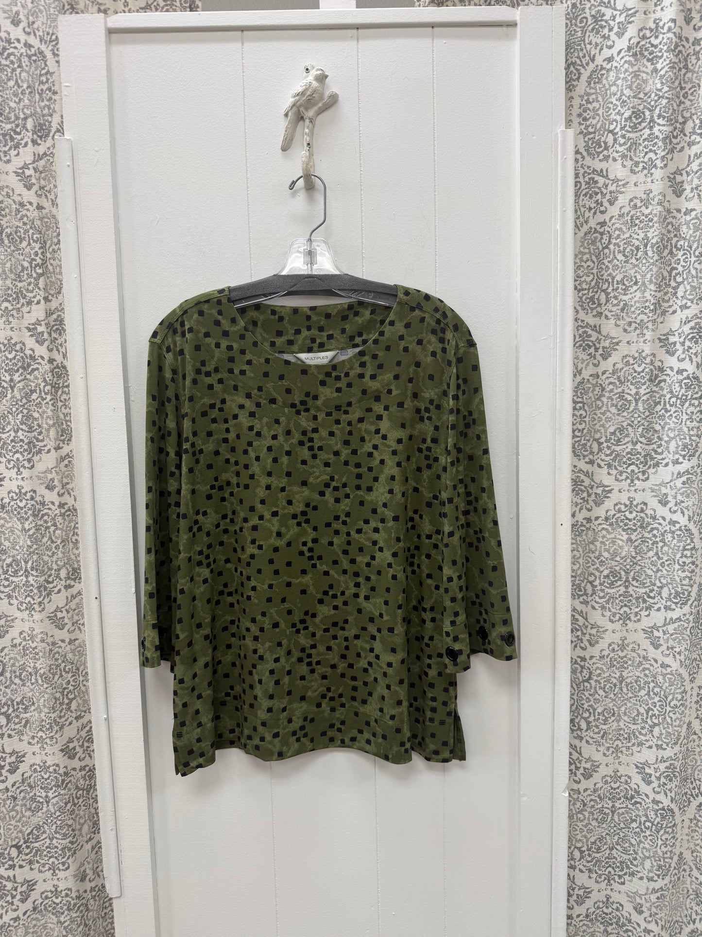 3/4 Sleeve Scoop Neck Knit Top