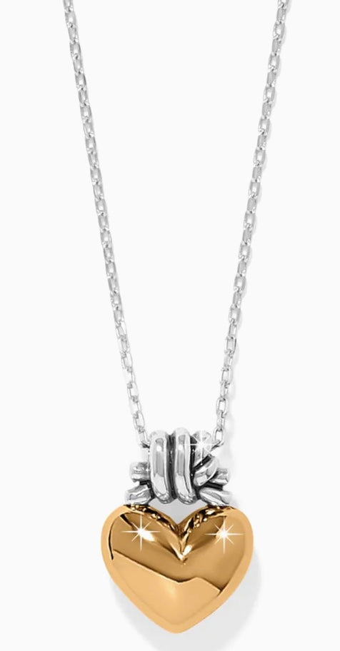 Interlok Love Knot Heart Necklace