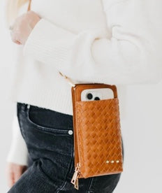 Woven double duty phone bag