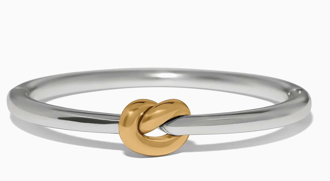Interlok Single Knot Two Tone Hinged Bangle