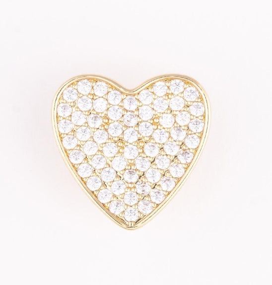 Camryn Pave Heart Luxe Charm