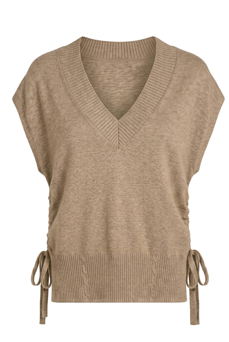 V-Neck Dolman Popover Sweater