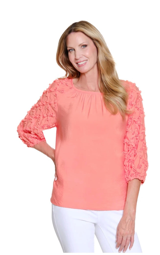 3/4 Puff Raglan Sleeve Top