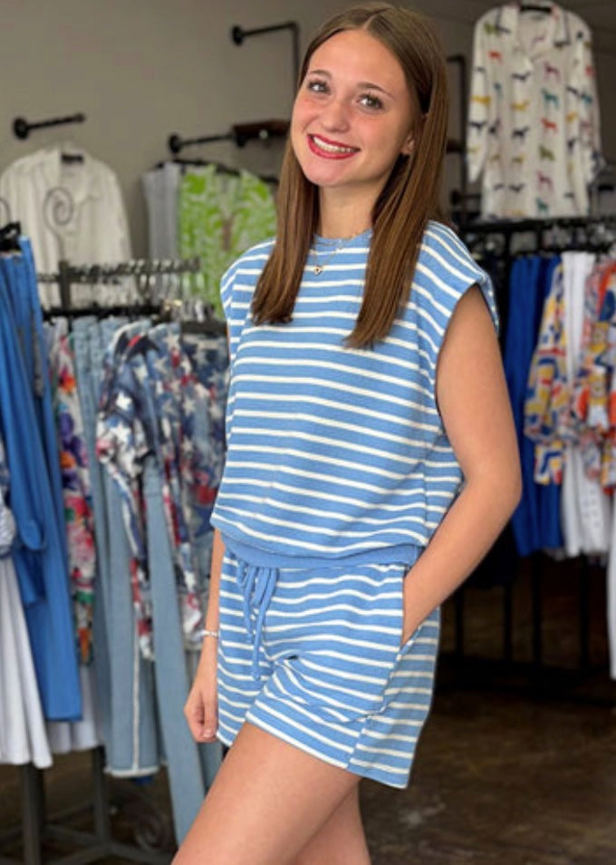Blue Knit Set