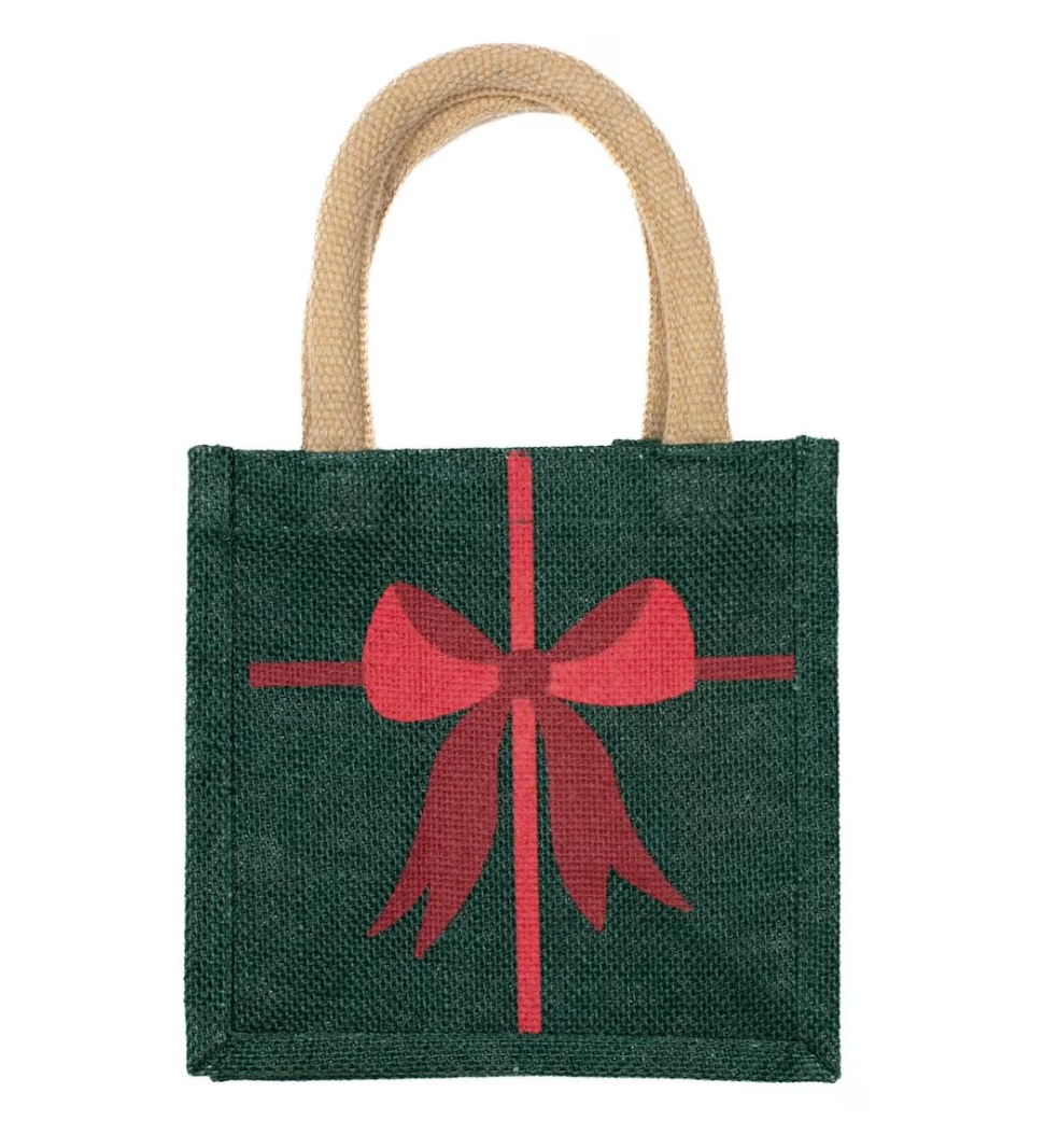 Christmas Bow Petite Gift Tote