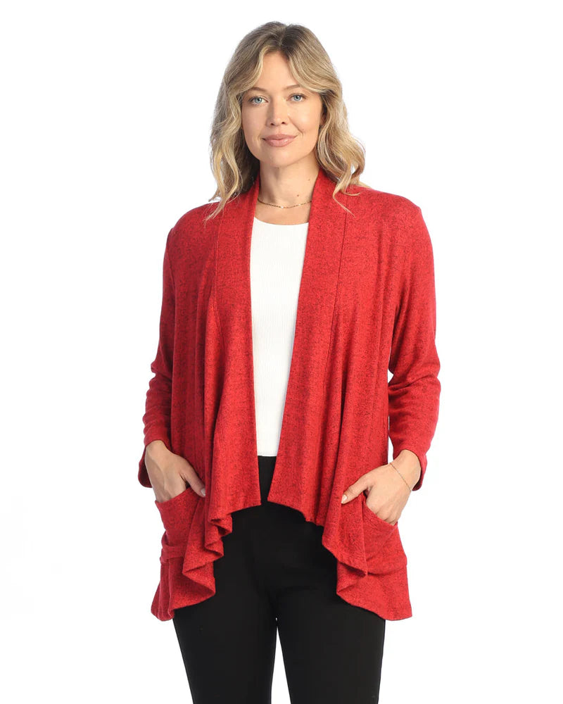 Span Brushed Cardigan w/ Pockets