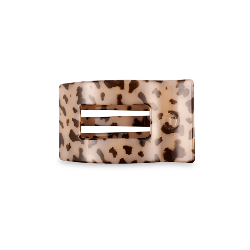 Blonde Tortoise Flat Rectangle Hair Clip