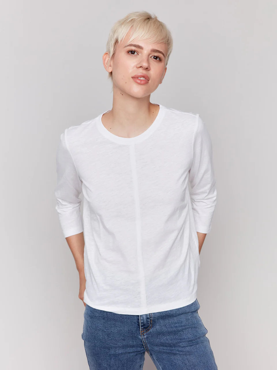 Organic Cotton 3/4 Sleeve Top