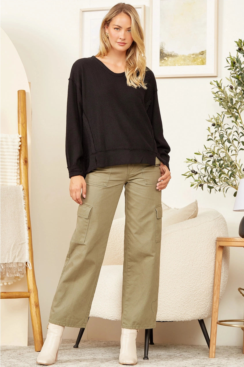 Round Neck Thermal Top