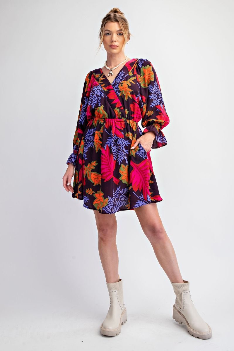 Long Sleeve Floral Dress