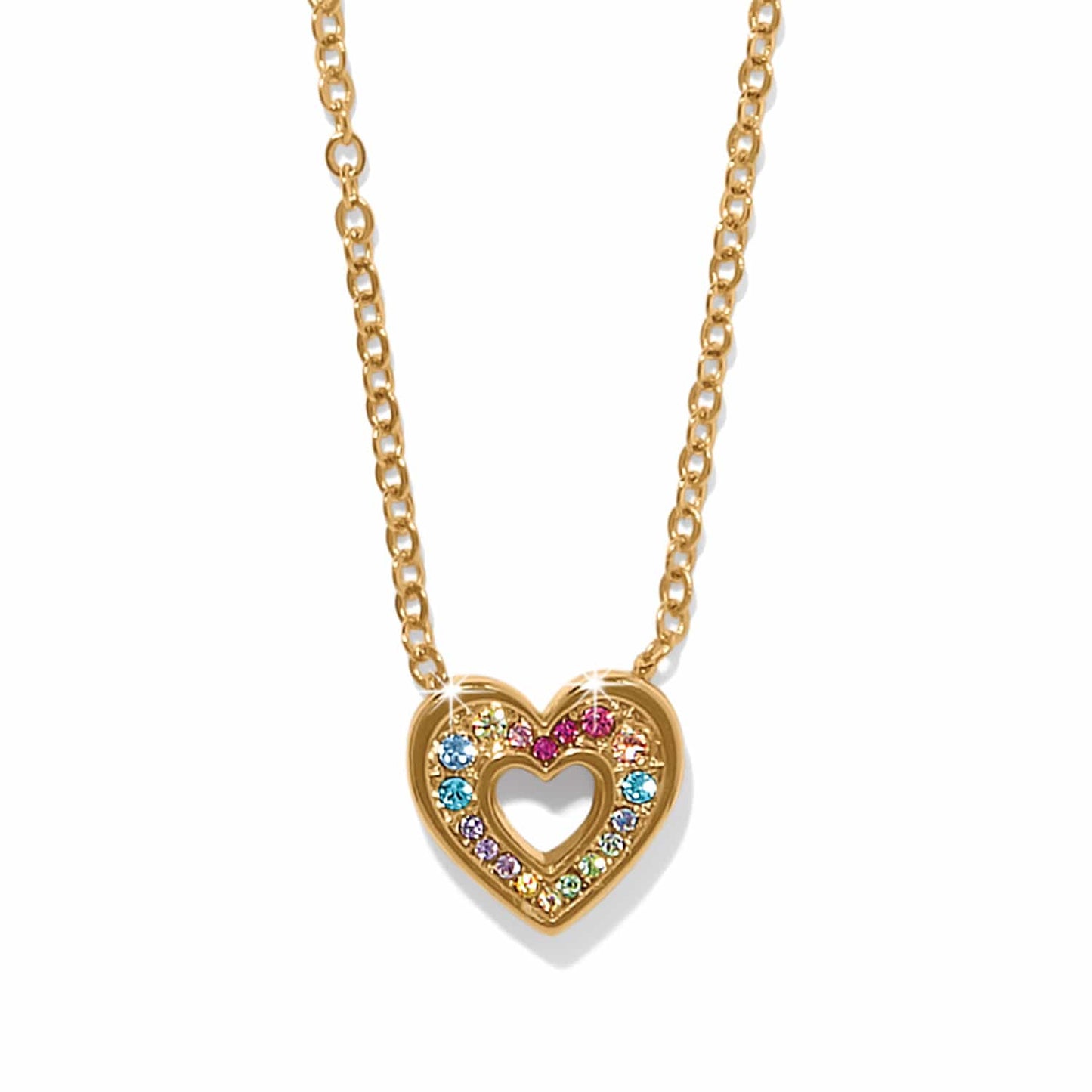 Enchanting Gem Heart Necklace