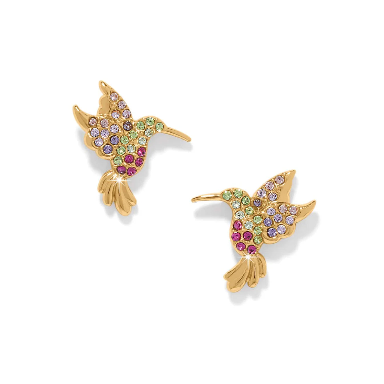Enchanting Gem Hummingbird Post Earring