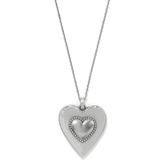 Pretty Tough Gem Heart Necklace