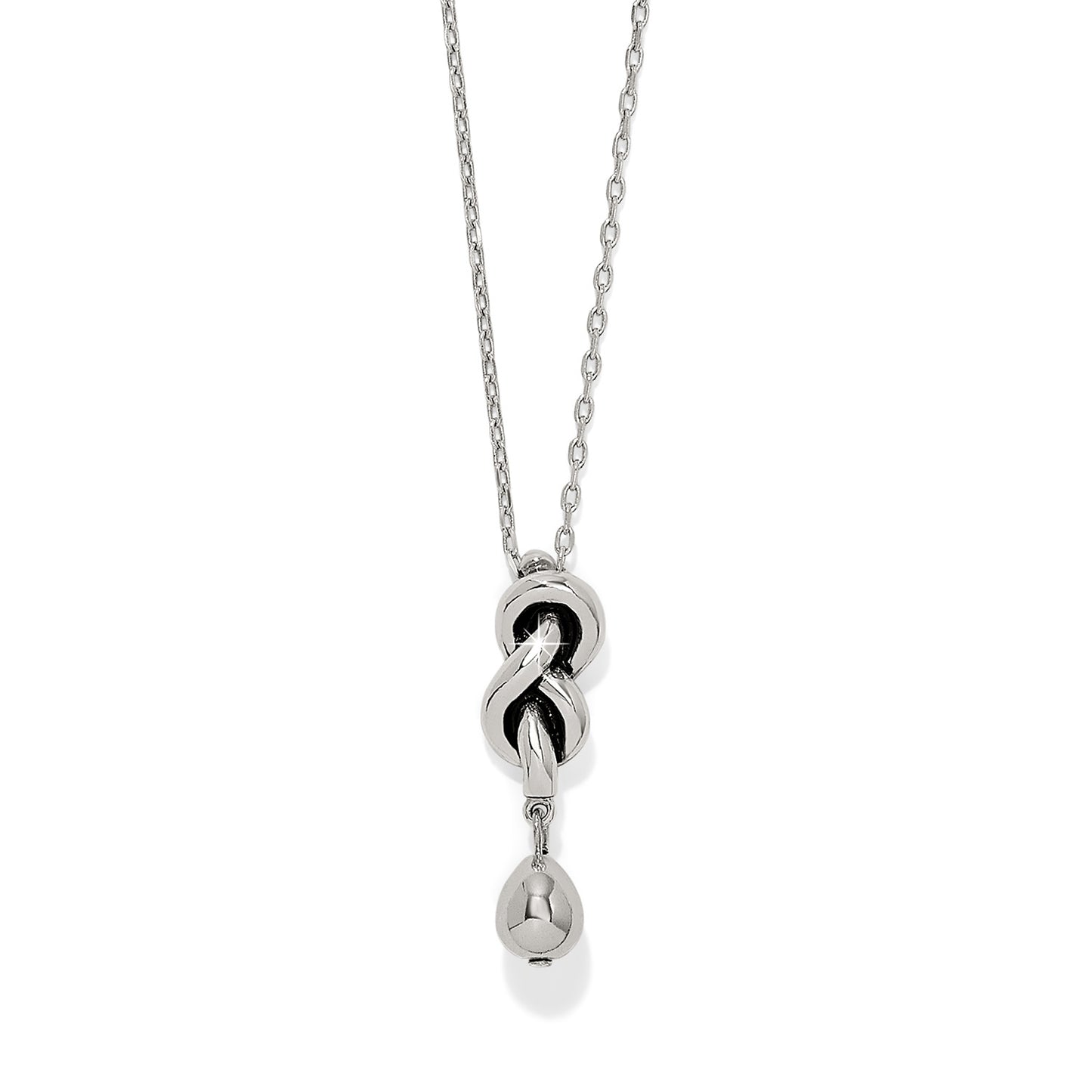 Interlok Single Knot Drop Necklace