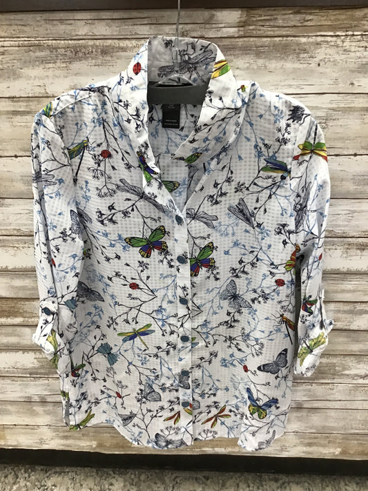 Printed Woven Buttoned Front Tunic