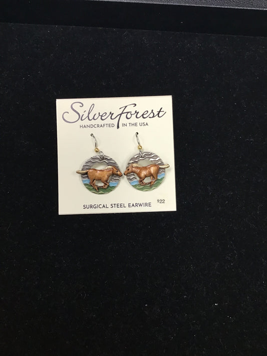 Silver Forest Earring