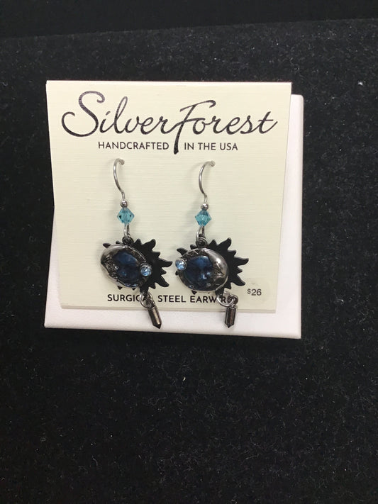 Silver Forest Earring