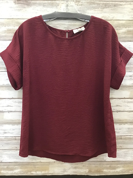 Textured Short Sleeve Top
