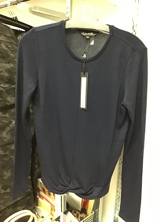 Charlie B Crew Neck L/S Front Twist Top