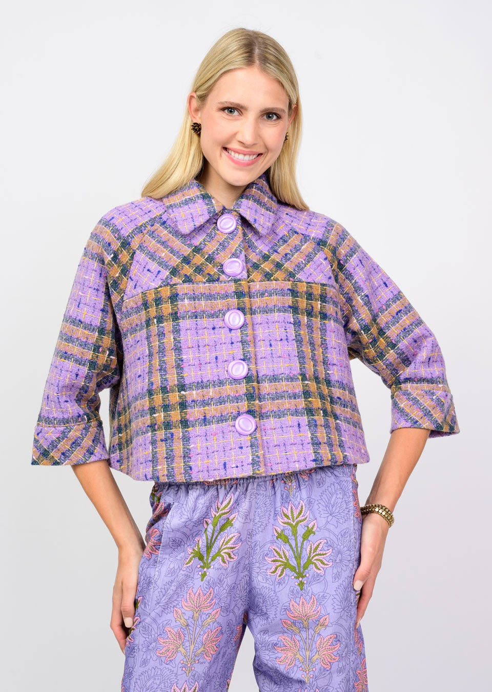 Swing Plaid Jacket